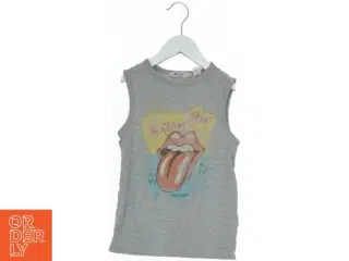 Grå tanktop med Rolling Stones print fra H&M (str. 128)