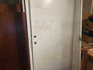 Brand dør Hvid