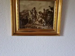 Napoleon med sine soldater i Guldramme.