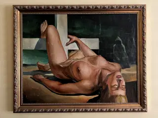 Maleri på lærred 1989. 125 x H 102 cm