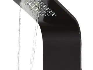 Brusepanel 20x44x130 cm aluminium sort