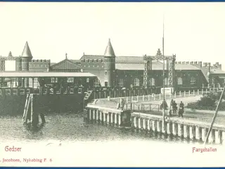 Gedser 1910. Færgehallen