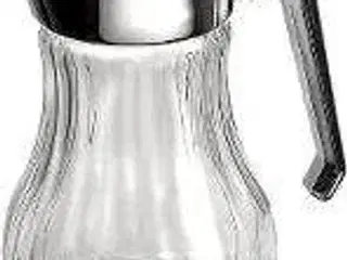 6 stk. Flødekande 300 ml m/skydelåg Glas med struktur