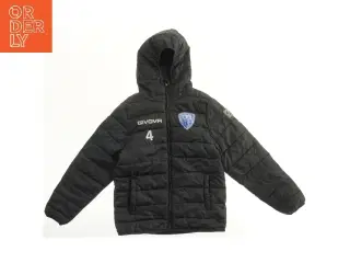 Sort vinterjakke med hætte fra Givova (str. XS)