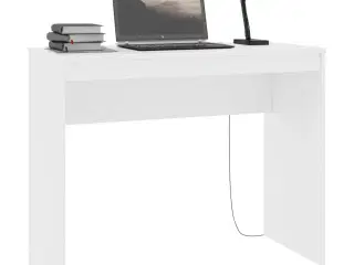 Skrivebord 90x40x72 cm konstrueret træ hvid