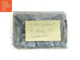 Lyd kort til Korg M1 Synthesizer fra Korg (str. 9 cm. x 6,5. cm. 4 styk)