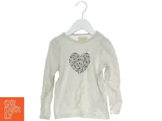 Langærmet bluse med hjerte design fra Creamie (str. 98)