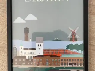 Skjern plakat i ramme