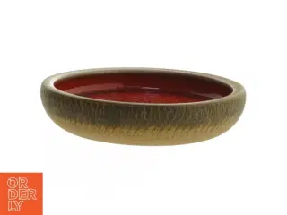 Keramikskål med rød glasur fra Nymlle (str. Ø. 18 cm)