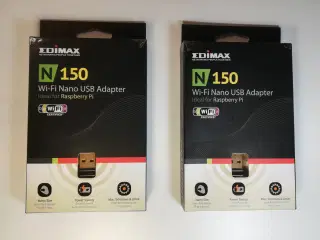 Edimax N150 Wi-Fi Nano USB Adapter, 2 stk.