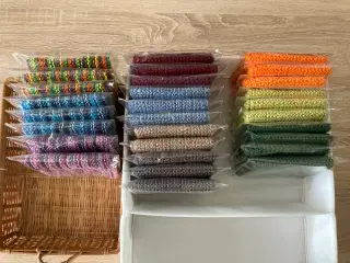 Strikkede karklude, 100% bomuld