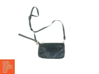 Vintage Retro Skuldertaske I pels og læder (str. 23 x 14 cm)