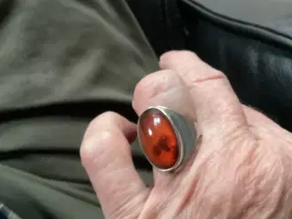 N E From Sterling Sølvring med Rav