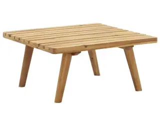 Havefodskammel med hynde 60x60x29 cm massivt akacietræ