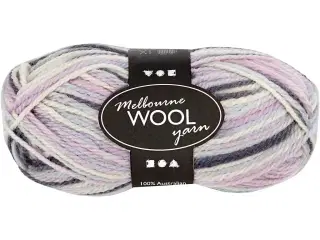 Melbourne Uldgarn, L: 92 M, pastellilla, 50g/ 1 ngl.
