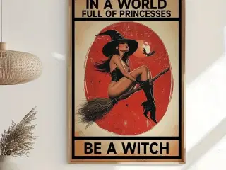 * Lærredsmaleri; In a world full of princesses