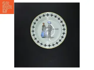 Porcelænstallerken med motiv fra B&G Porcelæn (str. Ø 22 cm)