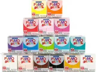 FIMO® Kids ler - 32x42g til kreative børn