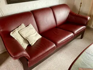 Klassisk, sofa i læder 