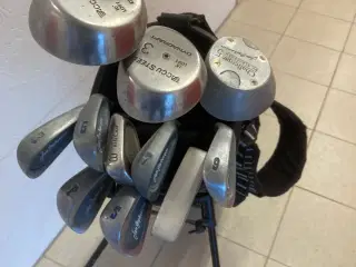 Golfsæt Bærebag m/dobb,sele køller/ jern