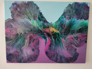Akryl maleri i Fluid Art