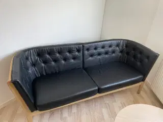 Læder sofa og stol