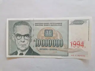 10.000.000 Dinara 1994 Yugoslavia