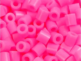 Rørperler, str. 5x5 mm, hulstr. 2,5 mm, medium, rosa (32222), 1100stk./ 1 pk.