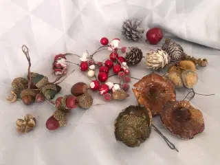 Blandet dekorations pynt til jul