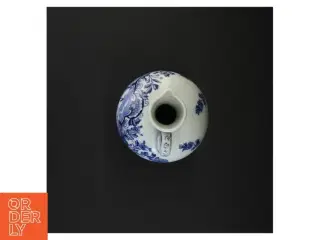 Blåt og hvidt porcelænskrukke (str. 23 x 11 cm)