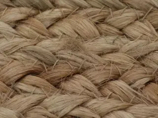 Tæppe flettet jute 120 cm rund