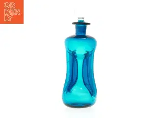 Blåt glas karaffel (str. 25 cm)