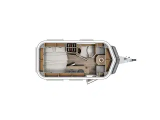 2026 - Eriba Touring 430 Legend   Lækker rejsevogn med fast dobbeltseng fra Hinshøj Caravan