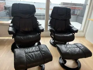 Lænestol Stressless sort læder