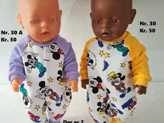 Dukketøj til Babyborn på 36 og 40cm. 
