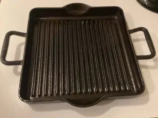 Meget fin kvadratisk støbejerns grillpande