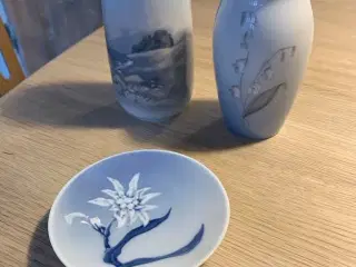 Vaser og smørasiet, Royal Copenhagen, Lyngby, B&G