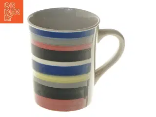 Farverig stribet krus (str. Ø 8 cm højde 9 cm)