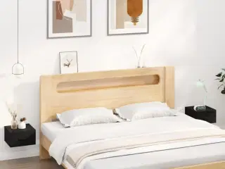 Væghængte sengeborde 2 stk. 35x35x20 cm sort