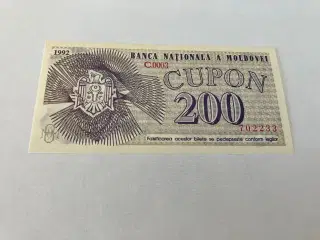 200 Coupon Moldova 1992