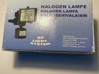Halogenlampe med censor