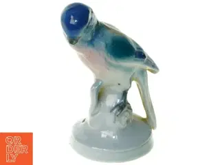 Fugle figur Undulat i porcelæn (str. 10 x 6 cm)