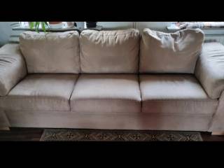 Rød - Brun Sofa