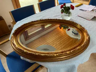 Stor oval spejl