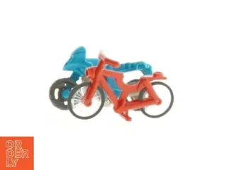 Legetøjsmotorcykel med figur (str. 6 cm)