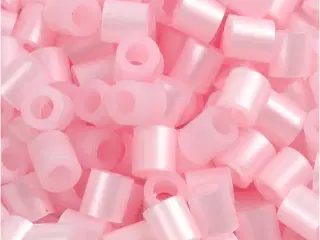 Rørperler, str. 5x5 mm, hulstr. 2,5 mm, medium, rosa perlemor (32259), 1100 stk./ 1 pk.