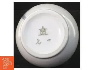 Dahl Jensen vase med blomstermotiv (str. 11,5 cm)