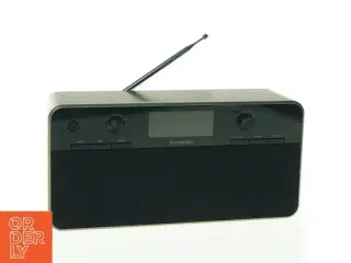 Digitalt DAB+ / FM radio m vækkeur fra Sandstrøm (str. 27 x 13 cm)