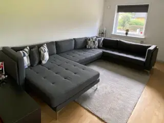'U' Shaped Grey Sofa 