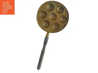 Antik æbleskivepande (str. Ø 21,5 cm)